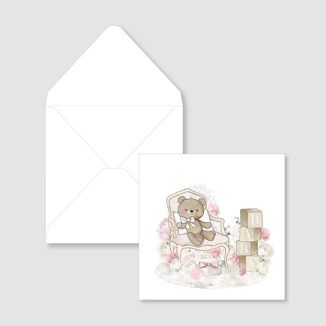 Pink Bear Card