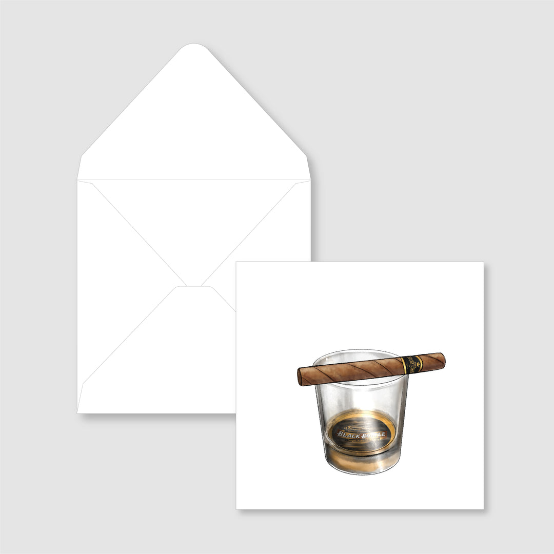 Whiskey & Cigars Card