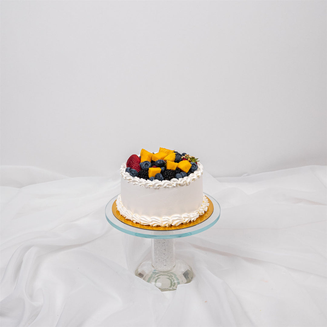 Triple Berry Mango Cake