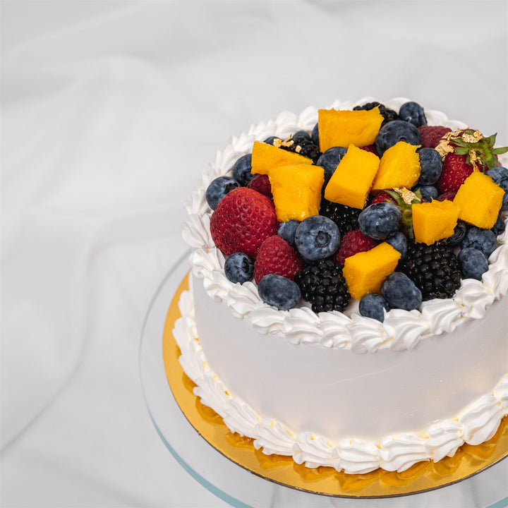 Triple Berry Mango Cake