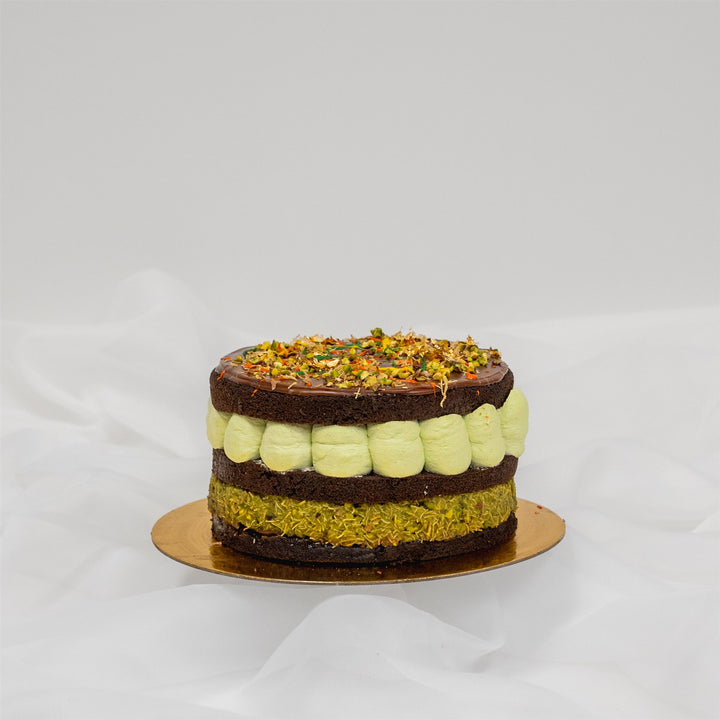 Dubai Chocolate Cake - Pistachio Kunafa