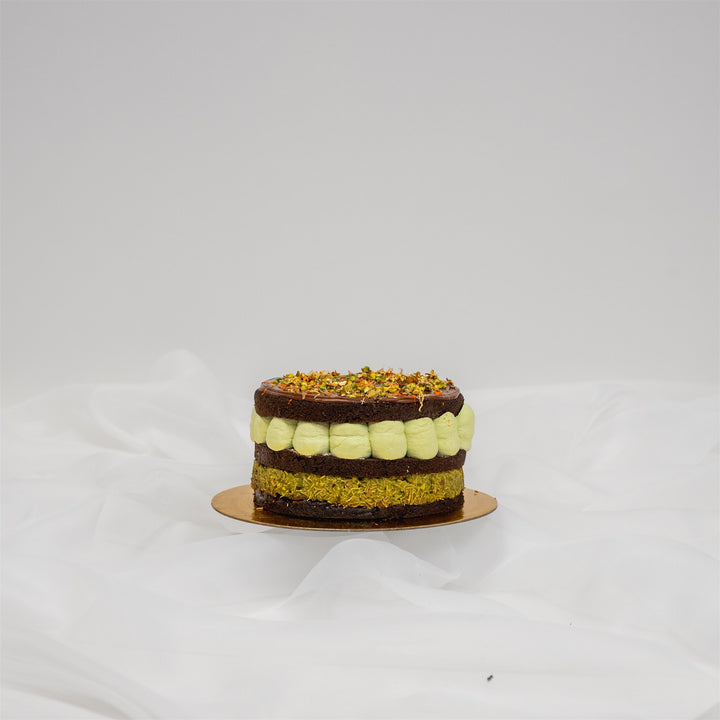 Dubai Chocolate Cake - Pistachio Kunafa