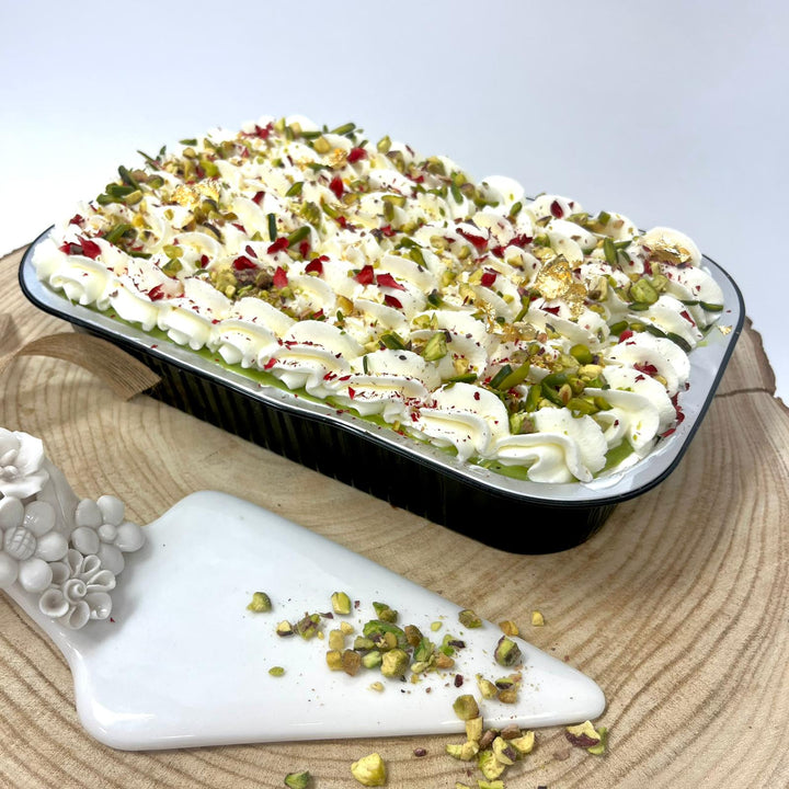 Pistachio Rose - Tres Leches Cake