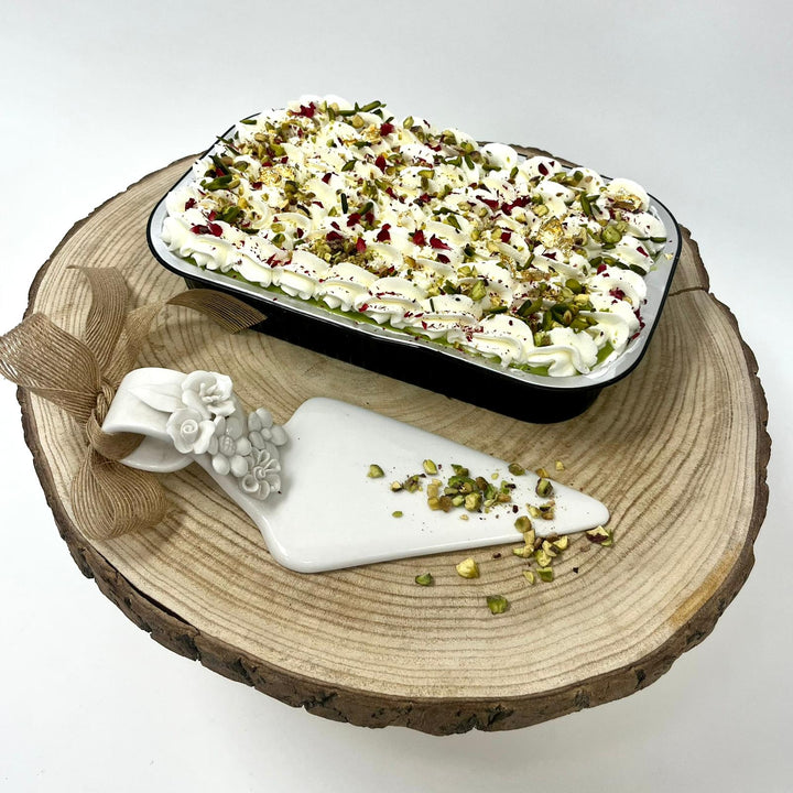 Pistachio Rose - Tres Leches Cake