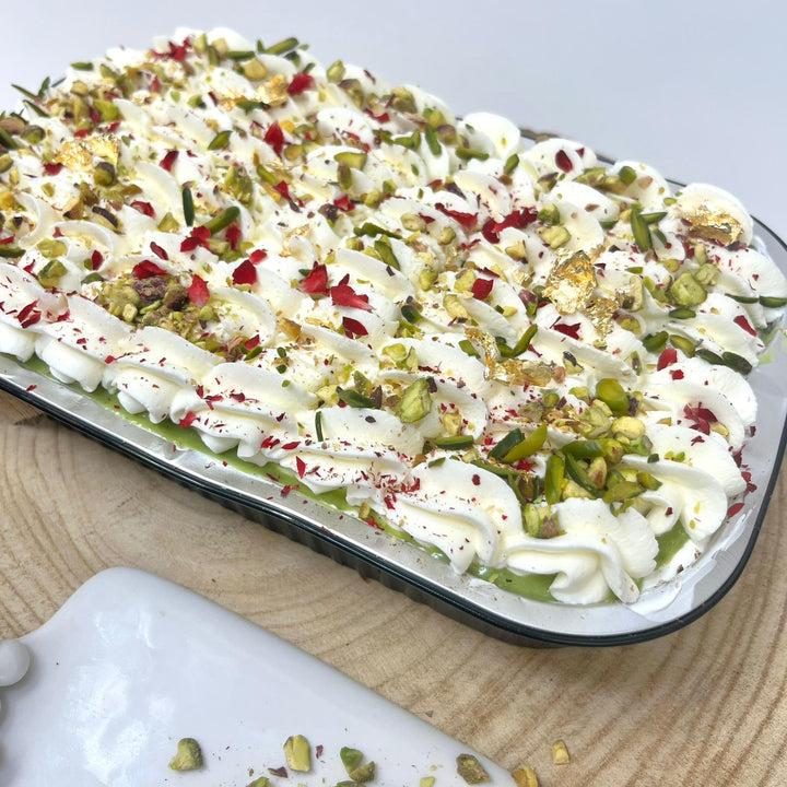 Pistachio Rose - Tres Leches Cake