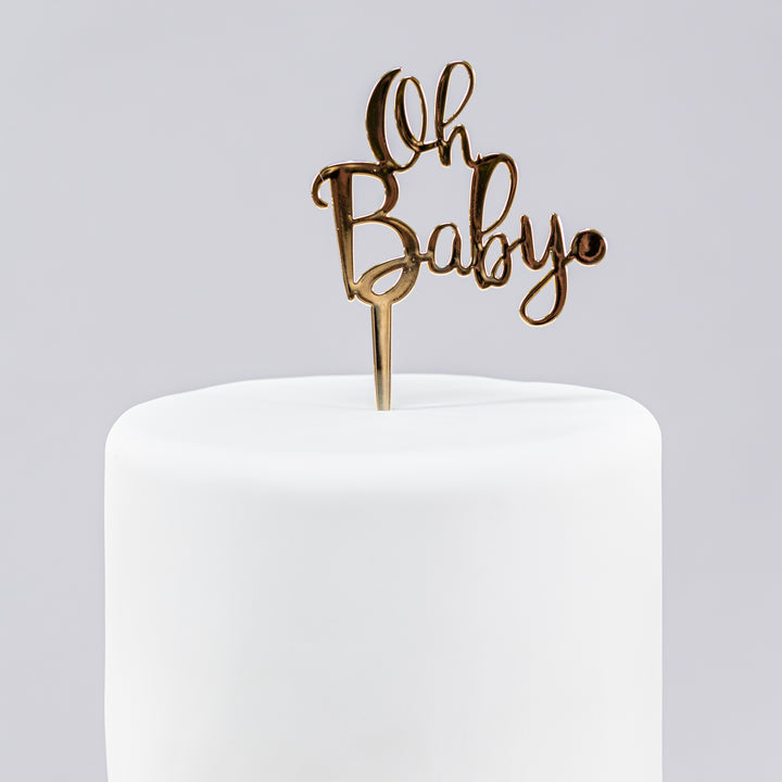Oh Baby Topper (Gold)