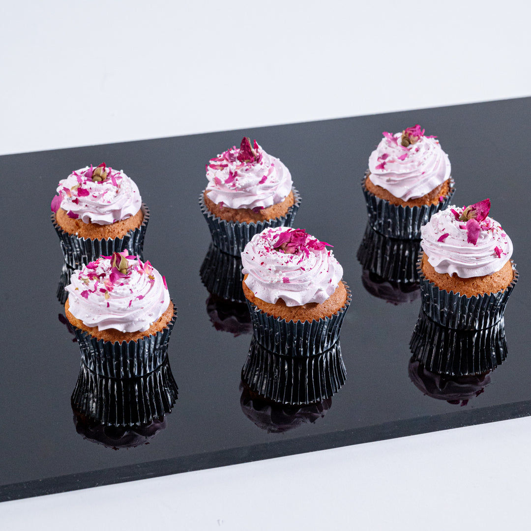 Rose Cream Cupcakes