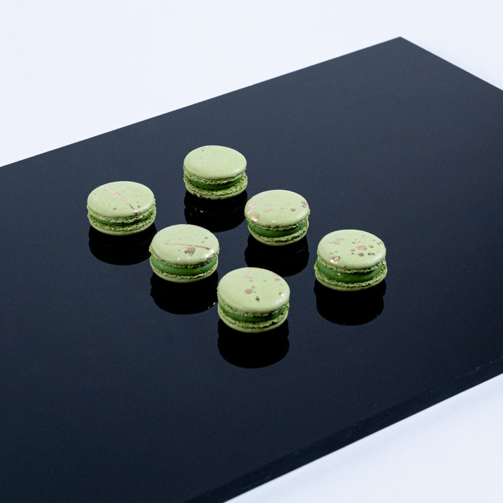 Pistachio White Chocolate Macarons
