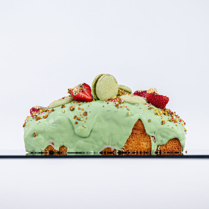 Pistachio Strawberry Pound Cake