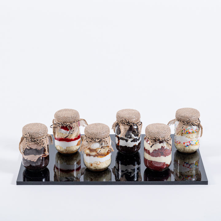 Assorted Cake Jars