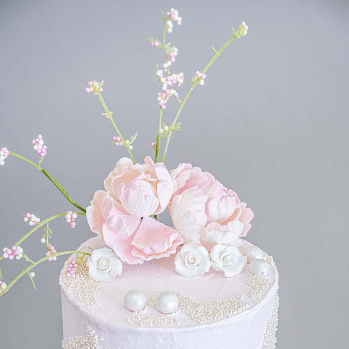 The Blushing Peonies - 2 Tier