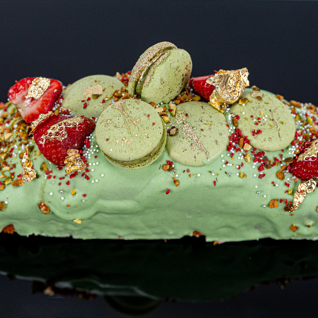 Pistachio Strawberry Pound Cake