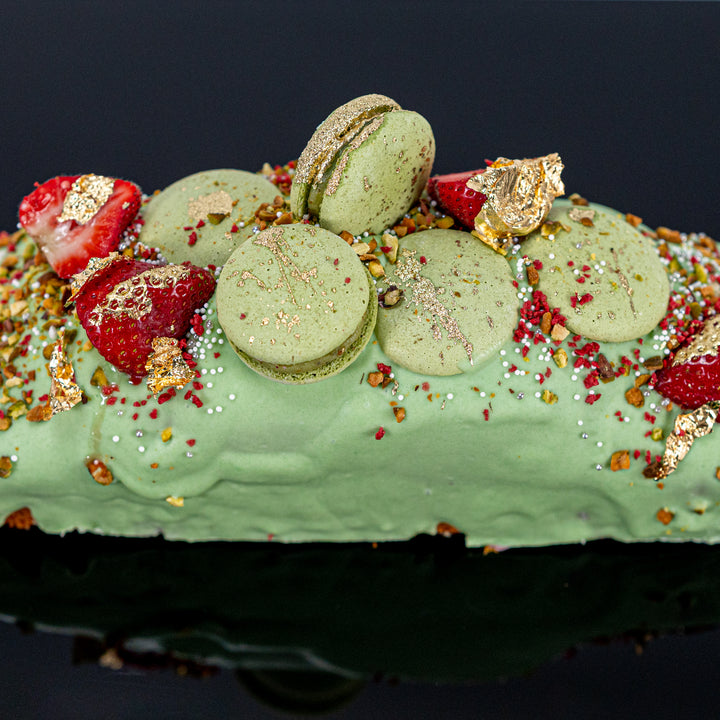 Pistachio Strawberry Pound Cake