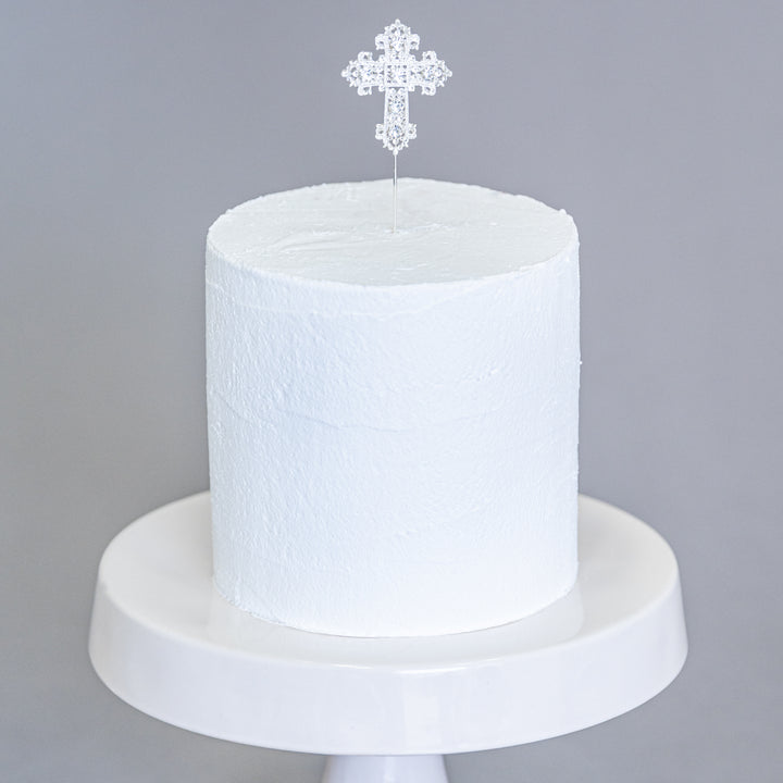 Small Cross Topper (Silver)