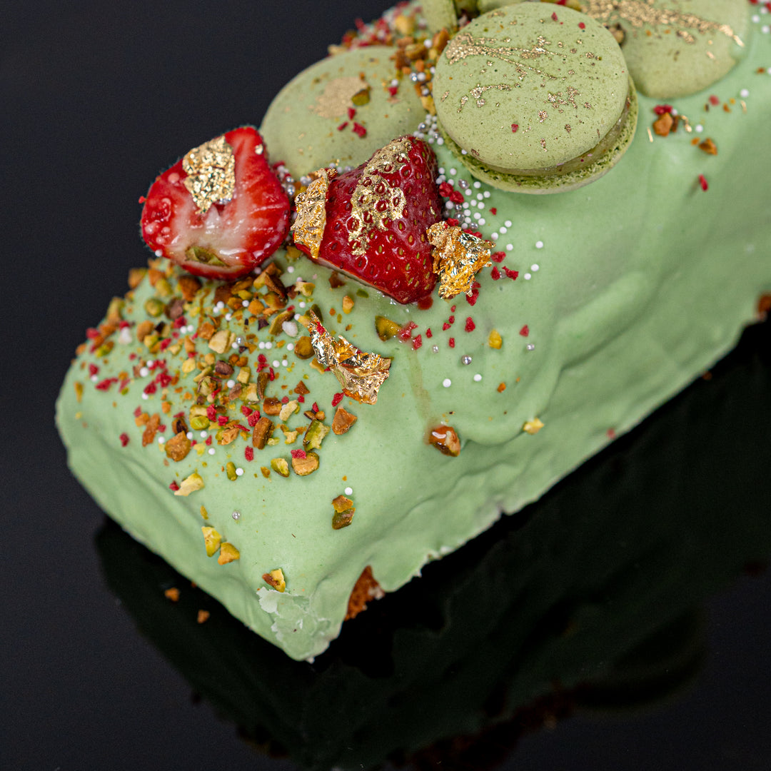 Pistachio Strawberry Pound Cake