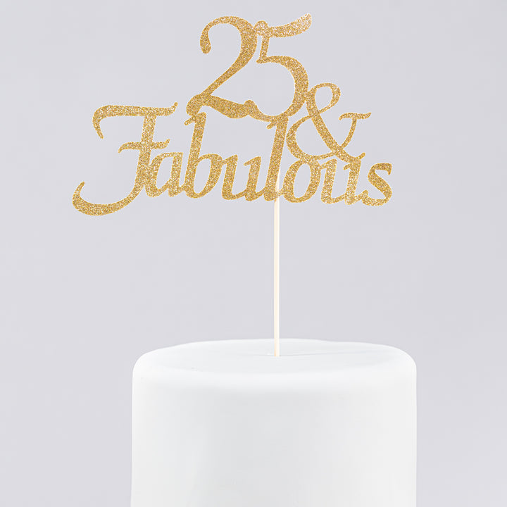 25 & Fabulous Topper (Gold)