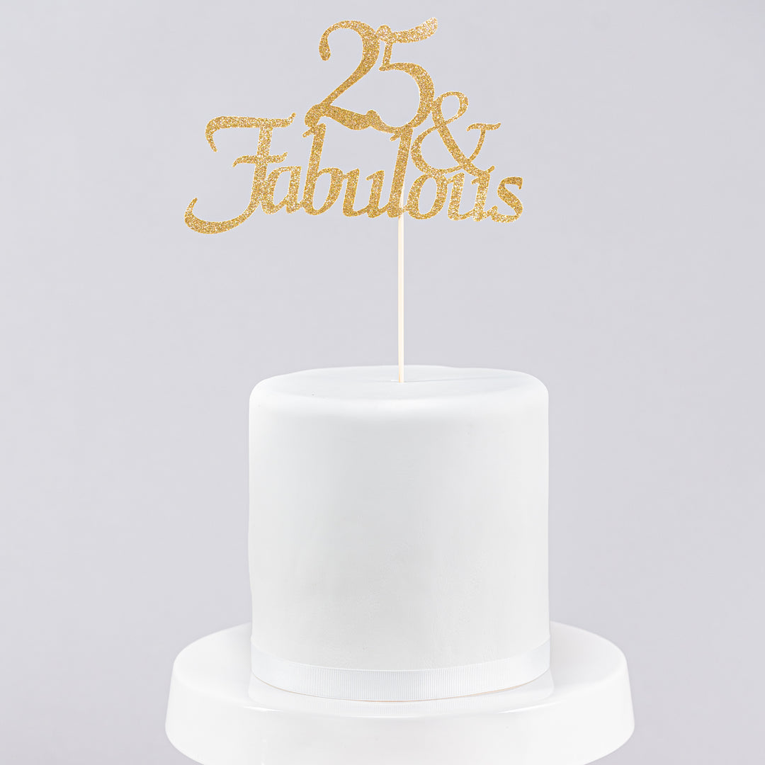 25 & Fabulous Topper (Gold)