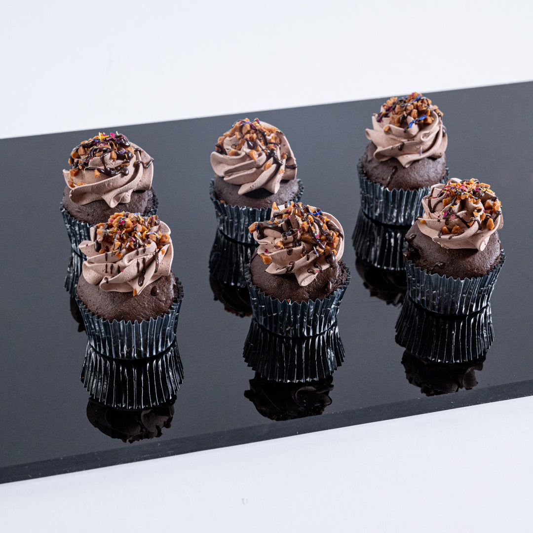 Chocolate Caramel Crunch Cupcakes