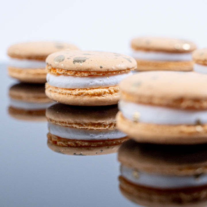 Orange Almond Cream Macarons