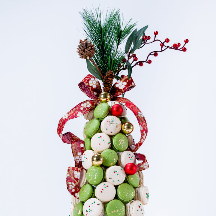 Festive Macaron Tower