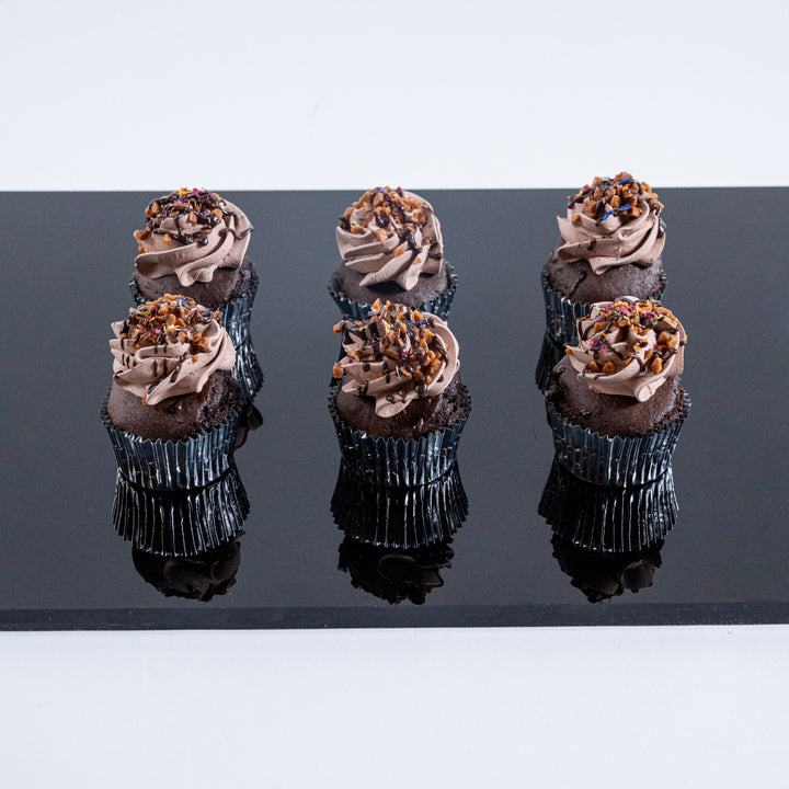Chocolate Caramel Crunch Cupcakes