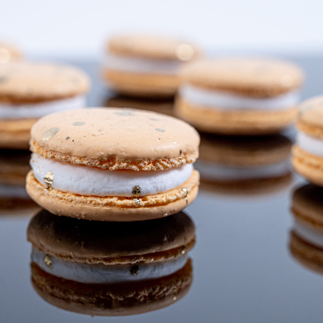 Orange Almond Cream Macarons