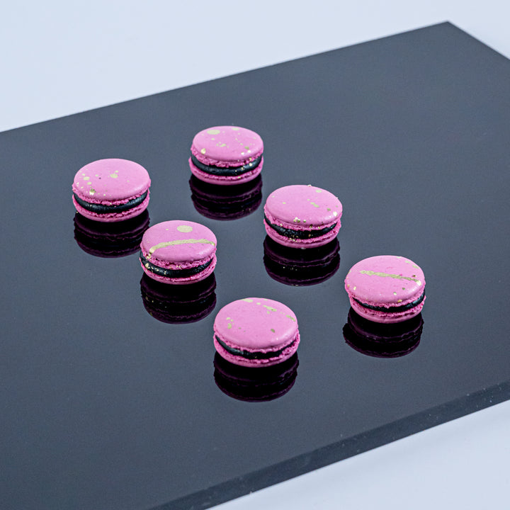 Cherry Chocolate Macarons