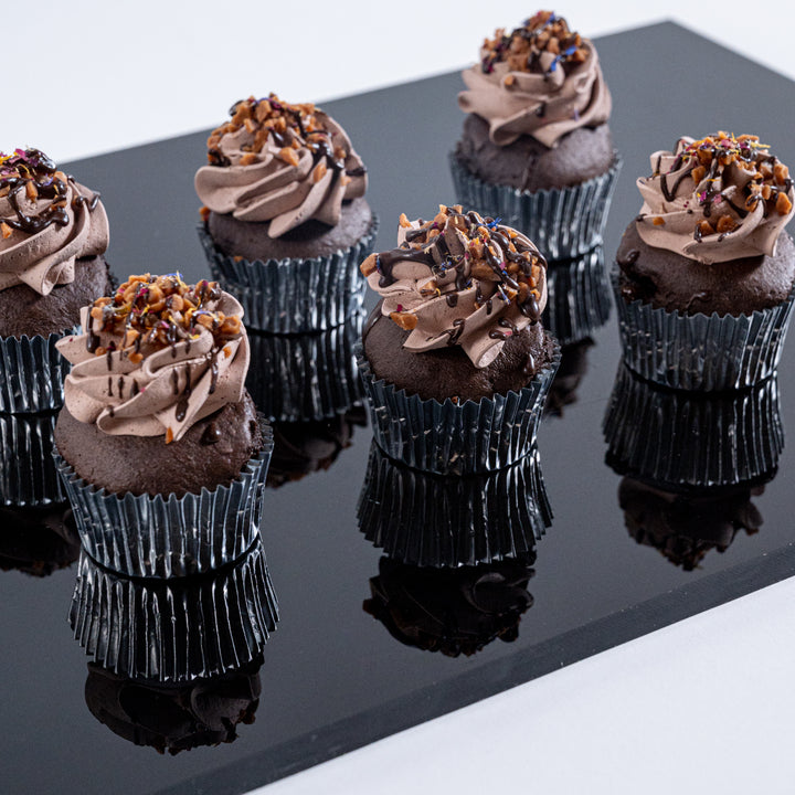 Chocolate Caramel Crunch Cupcakes