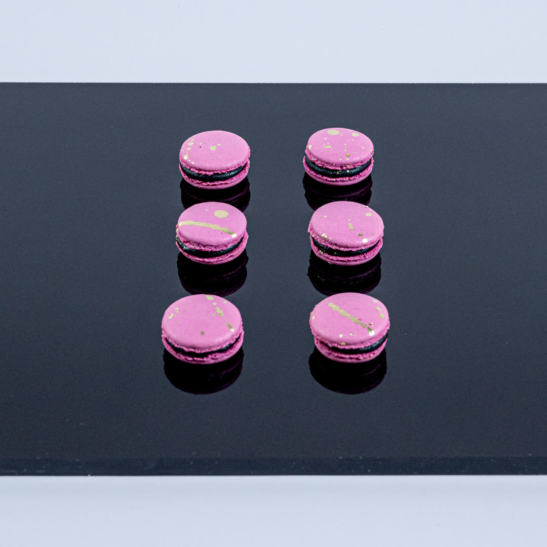 Cherry Chocolate Macarons