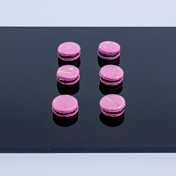 Cherry Chocolate Macarons