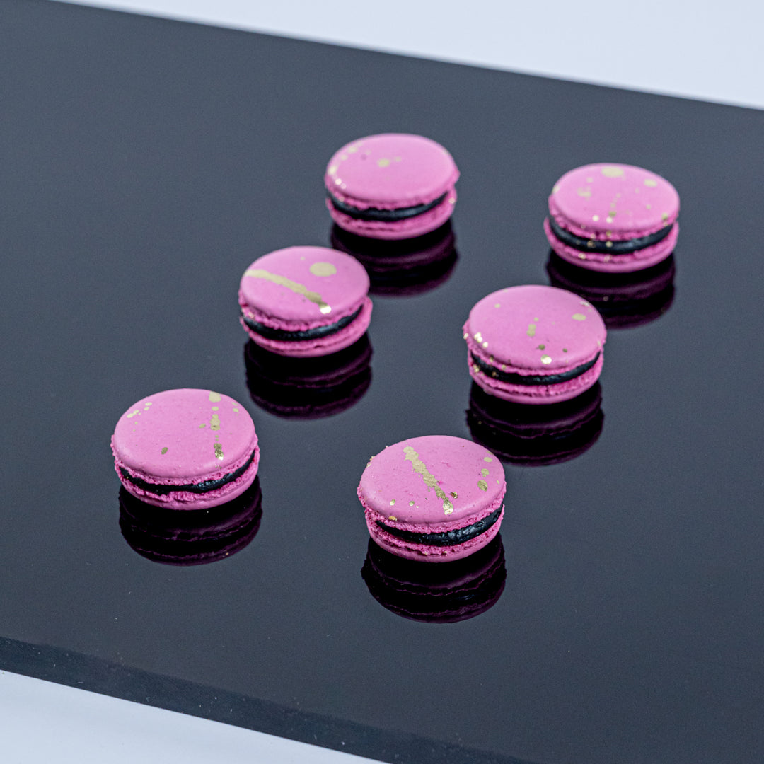 Cherry Chocolate Macarons