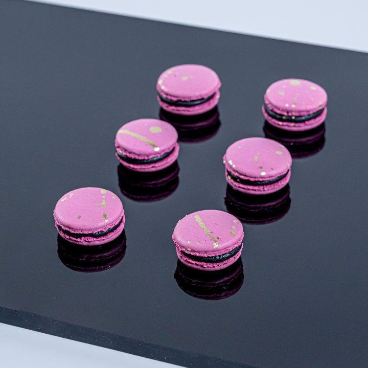 Cherry Chocolate Macarons