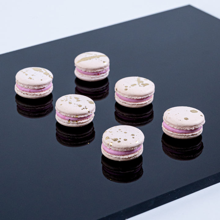 Raspberry White Chocolate Macarons
