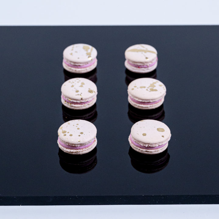 Raspberry White Chocolate Macarons
