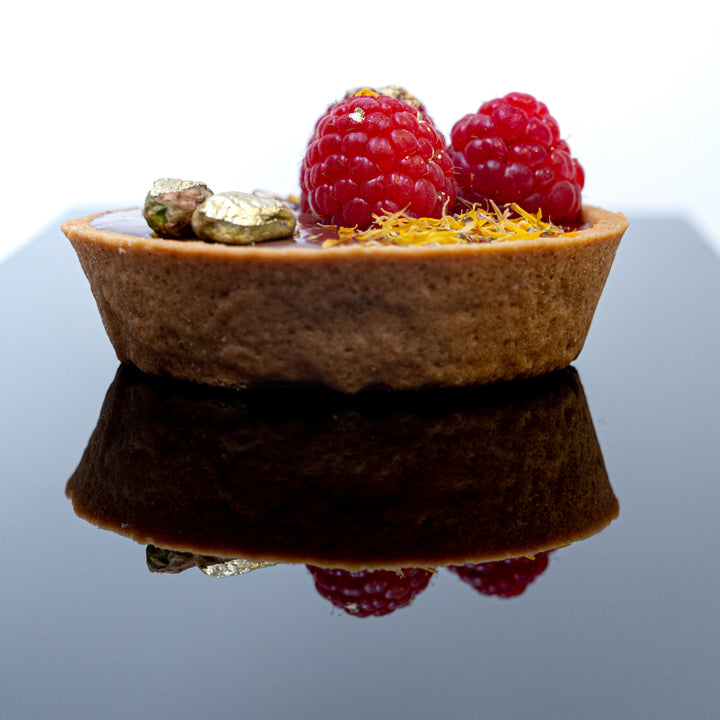 Belgian Chocolate Raspberry Tart - $7.00