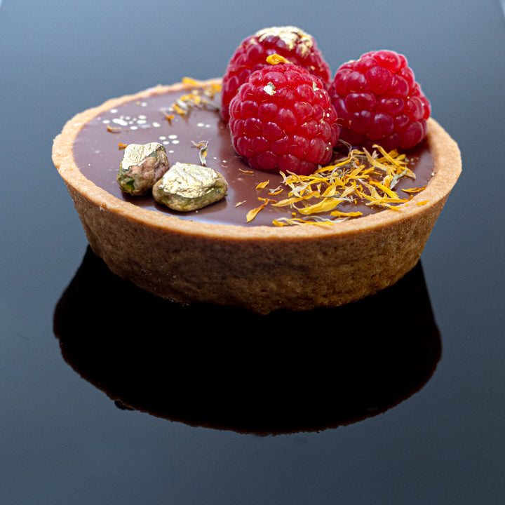 Belgian Chocolate Raspberry Tart - $7.00