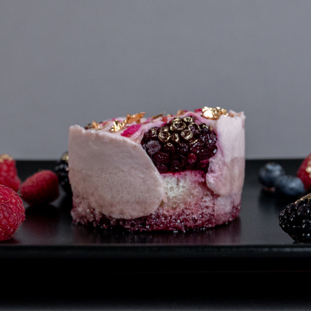 Berry & Ruby Chocolate Champagne Cake
