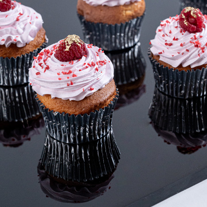 Raspberry White Chocolate Cream Cupcakes