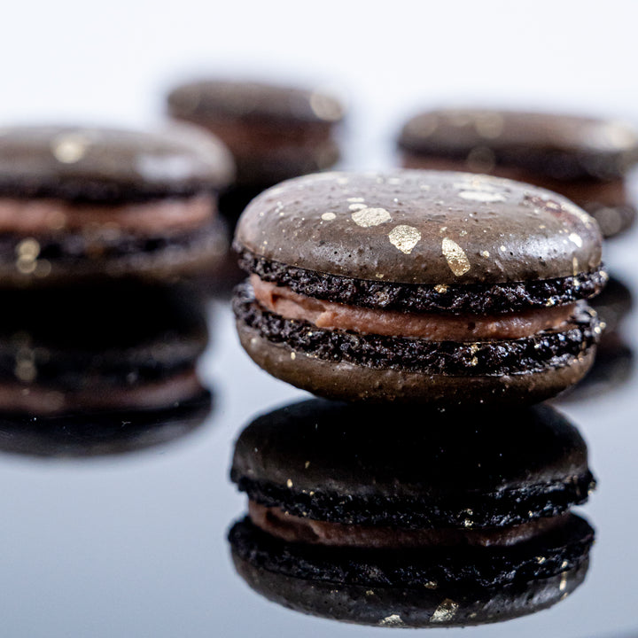 Chocolate Fudge Macarons