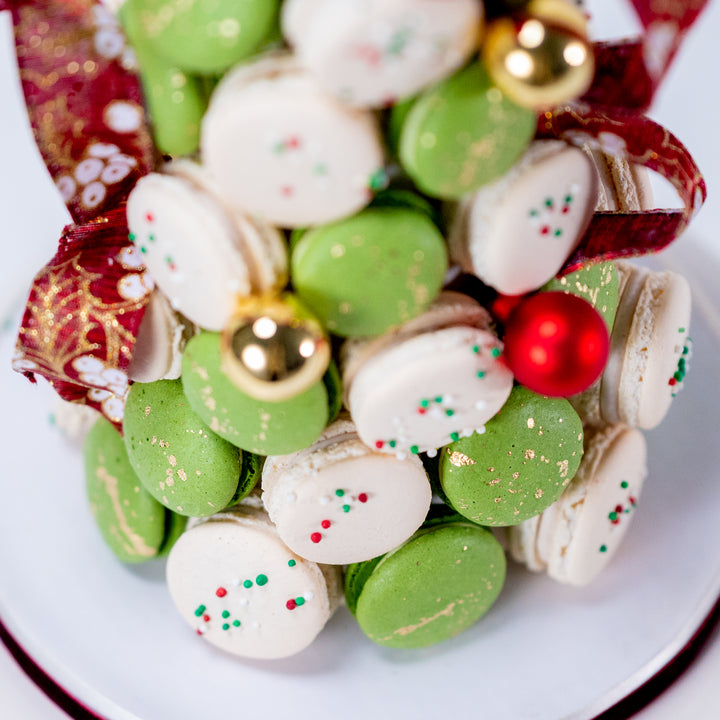 Festive Macaron Tower