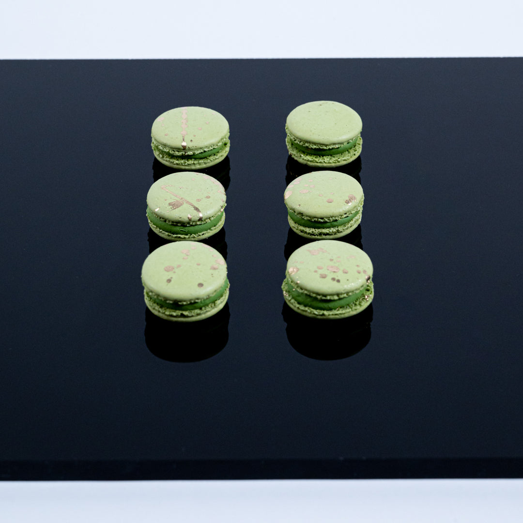 Pistachio White Chocolate Macarons
