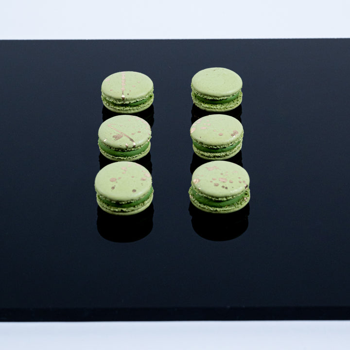 Pistachio White Chocolate Macarons