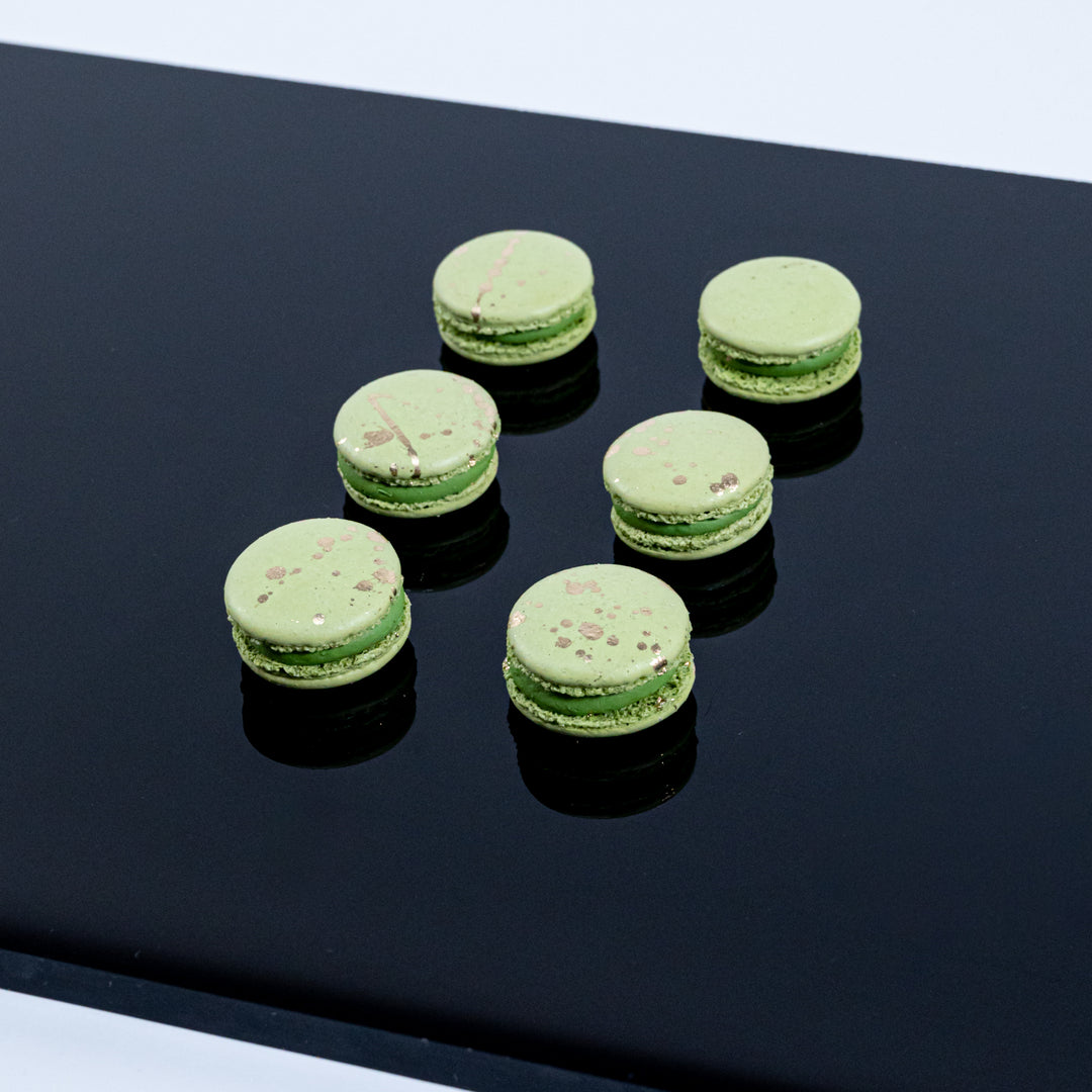 Pistachio White Chocolate Macarons