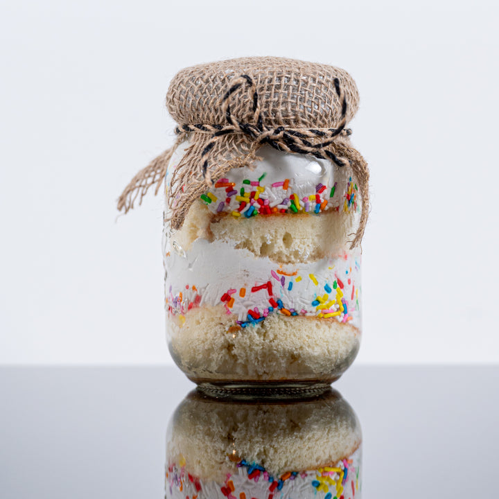 Sprinkle Party Cake Jar